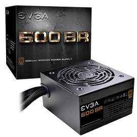 eVGA PS 100-BR-0600-K1 600 BR 600W 80+BRONZE 12V PCIE 120mm Long SleeveBearing